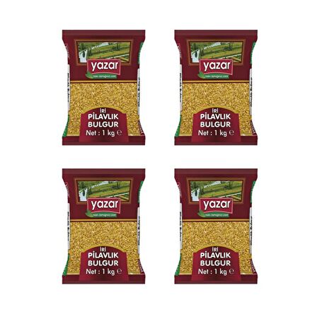 Yazar İri Taneli Pilavlık Bulgur 1 Kg x 4 Adet