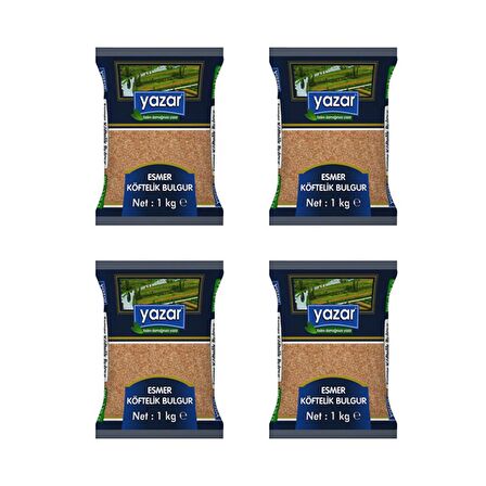 Yazar Esmer Köftelik Bulgur 1 Kg. x 4 Adet