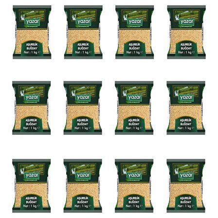 Yazar Aşurelik Buğday 1 Kg. x 12 Paket