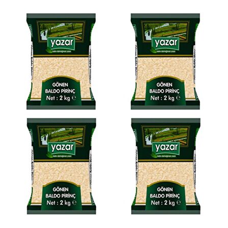 Yazar Gönen Baldo Pirinç 2 Kg x 4 Paket
