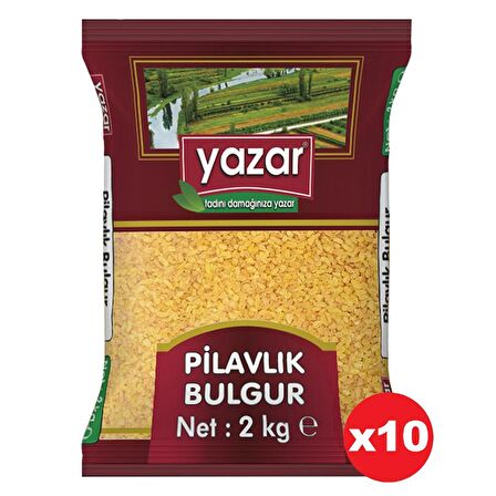 Yazar Pilavlık Bulgur 2 Kg. x 10 Paket