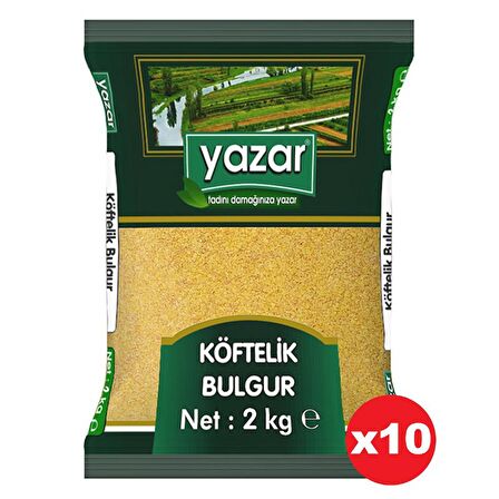 Yazar Köftelik Bulgur 2 Kg. x 10 Paket