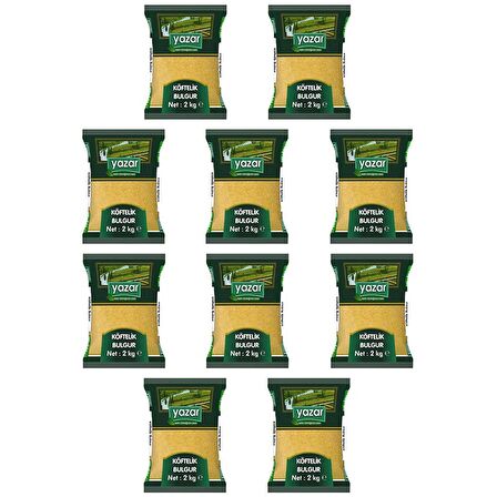 Yazar Köftelik Bulgur 2 Kg. x 10 Paket