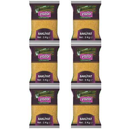 Yazar Pilavlık Bulgur 5 Kg x 6 Paket