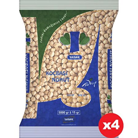 Yazar Koçbaşı Nohut 5 Kg x 4 Paket