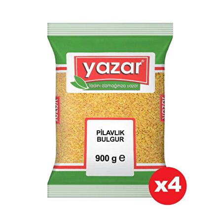 Yazar Pilavlık Bulgur 900 Gr. x 4 Adet