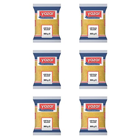 Yazar Köftelik Bulgur 900 Gr. x 6 Adet