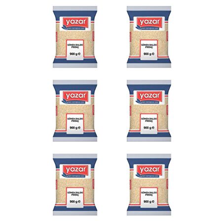 Yazar Gönen Baldo Pirinç 900 Gr. x 6 adet