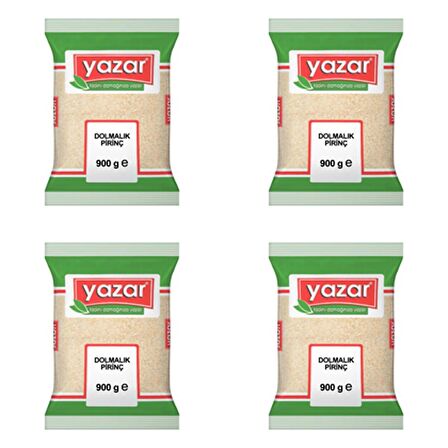 Yazar Dolmalık Kırık Pirinç 900 Gr. x 4 Adet