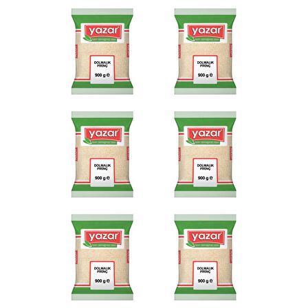 Yazar Dolmalık Kırık Pirinç 900 Gr. x 6 Adet