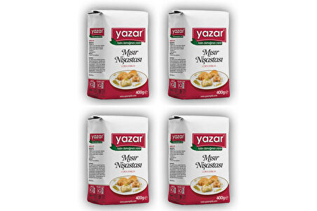 Yazar Mısır Nişastası 400 Gr x 4 Paket