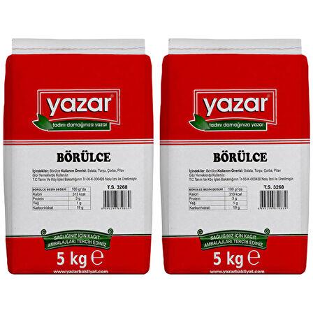 Yazar Börülce 5 Kg x 2 Paket