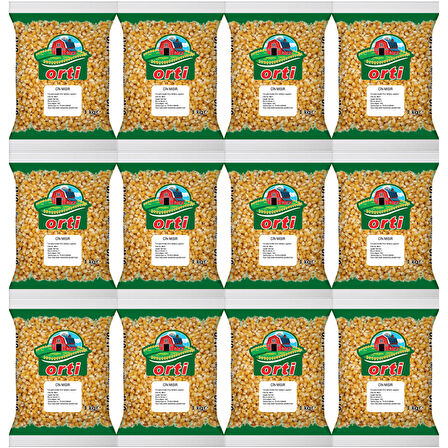 Orti Patlatmalık Cin Mısır 1 Kg x 12 Paket