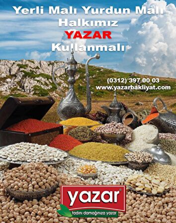 Yazar Kuru Gıda Seti Gönen Baldo Pirinç 5 Kg  Kuru Fasulye 5 Kg  Koçbaşı Nohut 5 Kg=15KG 