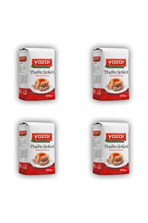 Yazar Pudra Şekeri 500 Gr x 4 Paket