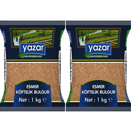 Yazar Esmer Köftelik Bulgur 1 Kg x 2 Paket