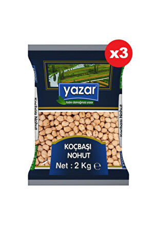 YAZAR KOÇBAŞI NOHUT  2 KG X 3 PAKET