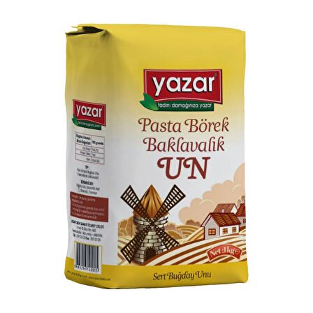 Yazar Pastalık Böreklik Baklavalık Çok Amaçlı Un 1 Kg 