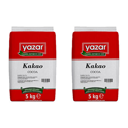 Yazar Kakao (İçimlik) 5 Kg x 2 Paket