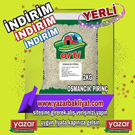 Orti Osmancık Pirinç 2 Kg x 2 paket