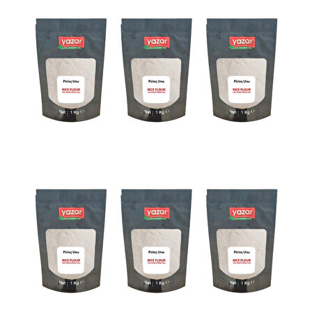 1 Kg x 6 Paket Yazar Pirinç Unu