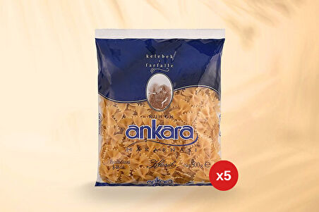 Nuh'un Ankara Kelebek Makarna 500 Gr x 5 Paket