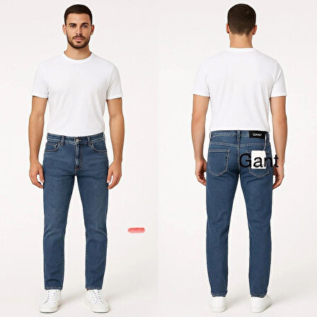ACZA – Erkek Mavi Regular Fit Jean Pantolon