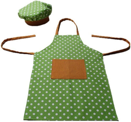 Aşçı Önlüğü ve Şapkası Puantiyeli