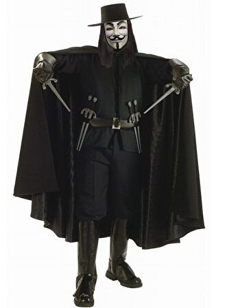 V For Vendetta Kostümü Yetişkin