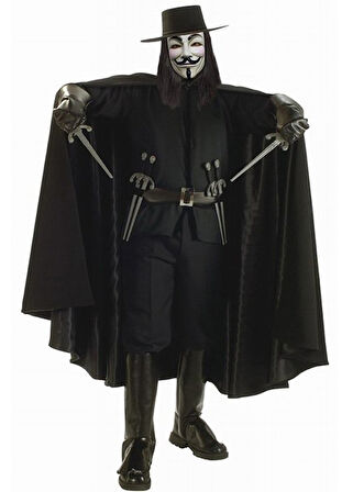 V For Vendetta Kostümü Yetişkin