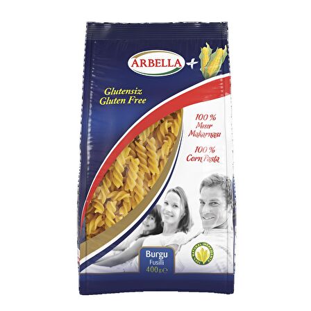 Arbella 3'lü Glutensiz Makarna Seti 400g X 3 Adet Arpa Şehriye, Spagetti ve Burgu Makarna