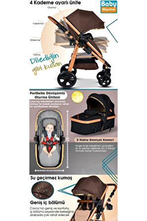 10 In 1 Ekonomi Paket 940 Travel Sistem Bebek Arabası Bebek Sepeti Anne Yanı Beşik Mama Sandalyesi