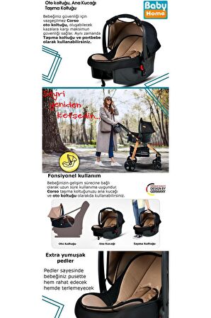 10 In 1 Ekonomi Paket 940 Travel Sistem Bebek Arabası Bebek Sepeti Anne Yanı Beşik Mama Sandalyesi