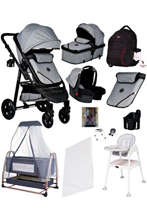 10 In 1 Ekonomi Paket 940 Travel Sistem Bebek Arabası Bebek Sepeti Anne Yanı Beşik Mama Sandalyesi
