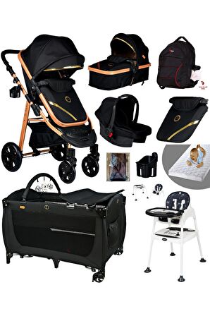Ekonomi Paket 10 In 1 940 Travel Sistem Bebek Arabası 560 Oyun Parkı Yatak Beşik Ve Mama Sandalyesi