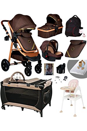 Ekonomi Paket 10 In 1 940 Travel Sistem Bebek Arabası 560 Oyun Parkı Yatak Beşik Ve Mama Sandalyesi
