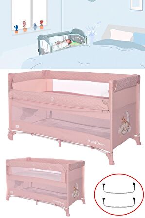 Lorelli Up And Down 60x120 Bebek Anne Yanı Oyun Parkı Yatak Beşik