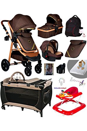 10 In 1 Yeni Doğan Set 940 Travel Sistem Bebek Arabası 560 Oyun Parkı Beşik Geyik Yürüteç