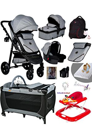 10 In 1 Yeni Doğan Set 940 Travel Sistem Bebek Arabası 560 Oyun Parkı Beşik Geyik Yürüteç