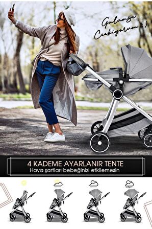 7 In 1 Yeni Doğan Set 990 Travel Sistem Bebek Arabası 560 Oyun Parkı Yatak Beşik