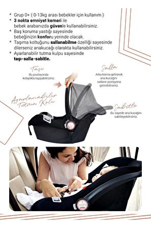 9 In 1 Full Takım Set 990 Travel Sistem Bebek Arabası 560 Oyun Parkı Yatak Beşik Ve Mama Sandalyesi