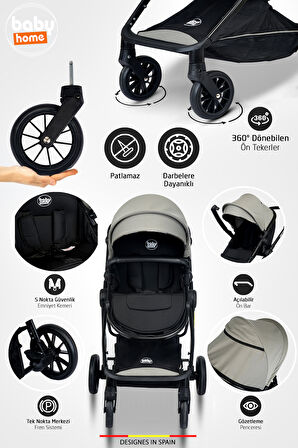 Baby Home 1010 Ayrılıp Birleşebilen Travel Sistem İkiz Bebek Arabası