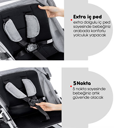 Baby Home Q8 Pratik Baston Bebek Arabası