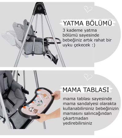 Baby Home 890 Dove Salıncak Bebek Salıncağı Çocuk Salıncağı Bebek Salıncakları