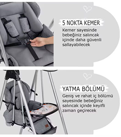 Baby Home 890 Dove Salıncak Bebek Salıncağı Çocuk Salıncağı Bebek Salıncakları