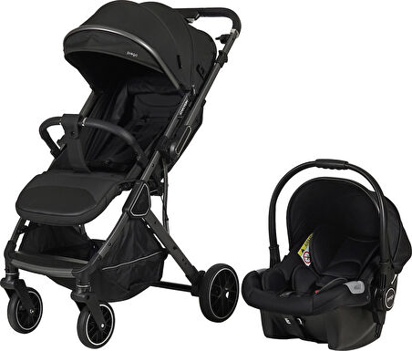 Prego Canyon Travel Sistem Bebek Arabası 2430 + 0+ Oto Koltuğu | Çift Yönlü, En1888 Sertifikalı, Kompakt Katlanabilir