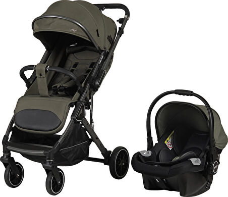 Prego Canyon Travel Sistem Bebek Arabası 2430 + 0+ Oto Koltuğu | Çift Yönlü, En1888 Sertifikalı, Kompakt Katlanabilir