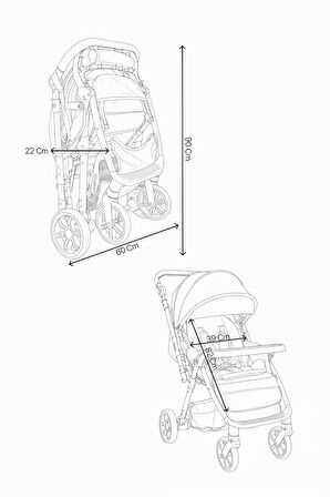 Baby Home 935 Q10 Çift Yönlü Bebek Arabası