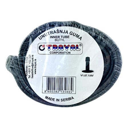 Trayal 16 Jant İç Lastik (Oto Tipi Sibop) - LSI-124