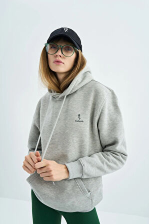 Unisex Kapüşonlu Sweatshirt Şardonlu